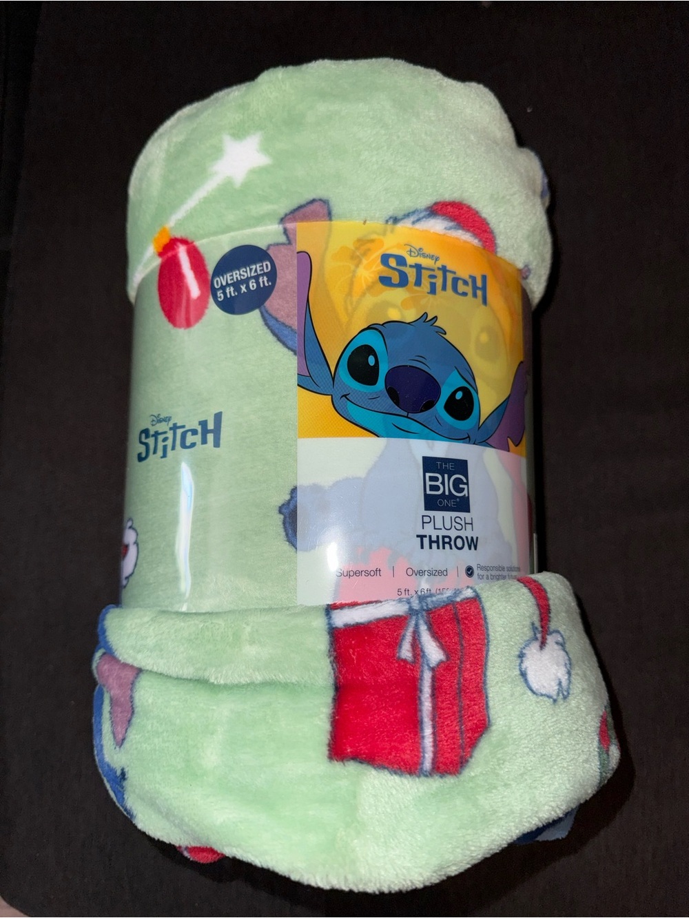 Disney Stitch Christmas blanket